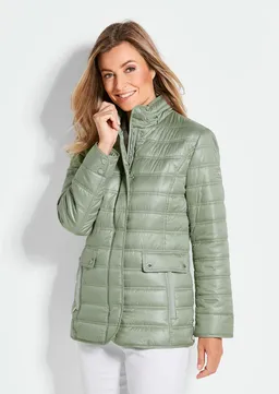 Goldner Leichte Steppjacke mit vielen Details - graugrün - Gr. 44 von Goldner Fashion – Produktbild 1 von 1