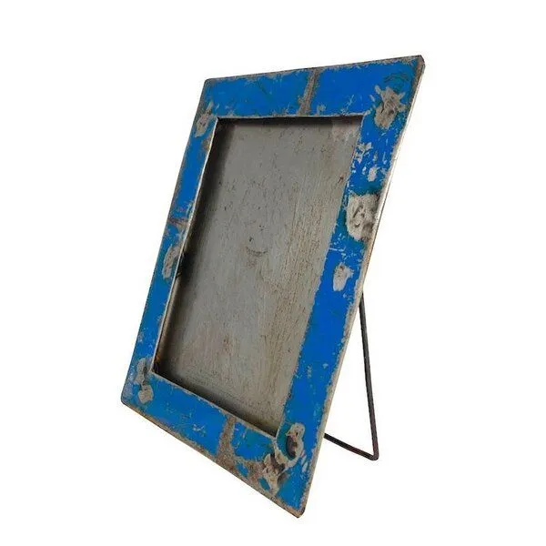 Moogoo Creative Africa Moogoo Creative Africa Upcycling Ölfass Bilderrahmen - Aufsteller, Blau, – Produktbild 1 von 3