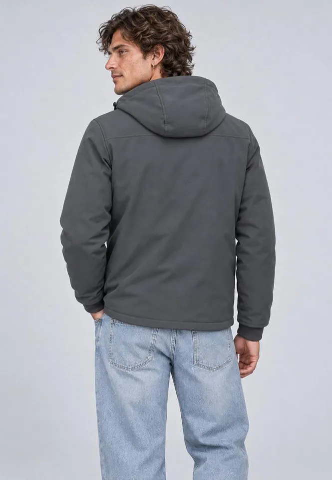 ragwear ragwear Funktionsjacke Shellis YOUMODO Wasserdichte Softshelljacke mit Kapuze, Blau, – Produktbild 2 von 5