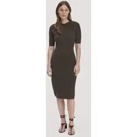 hessnatur hessnatur Strick Kleid Regular aus Bio-Baumwolle und Wolle, Kakao braun, – Produktbild 1 von 1