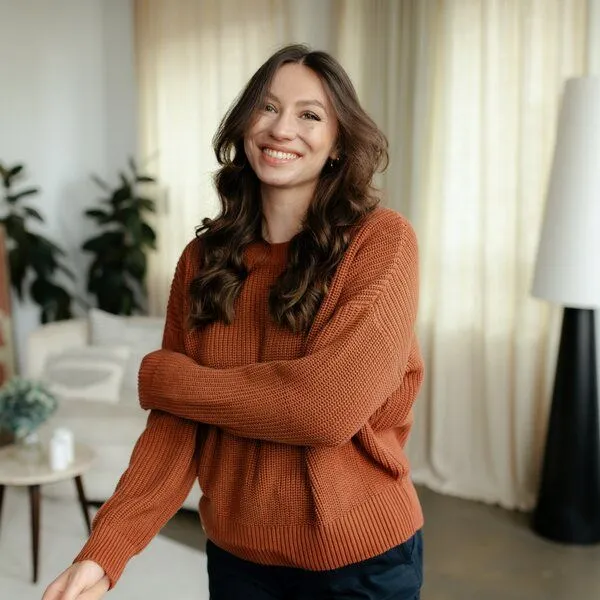 NORDLICHT NORDLICHT Grobstrick Pullover aus 100% Baumwolle MARA, Braun, – Produktbild 3 von 4