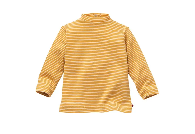 People Wear Organic People Wear Organic Langarmshirt in verschiedenen Varianten aus Bio-Baumwolle, Gelb, – Produktbild 1 von 2