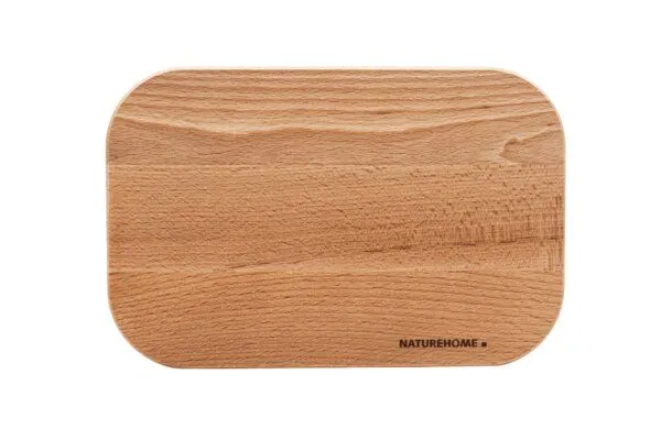 NATUREHOME NATUREHOME Schneidebrett Set, 4er Frühstücksbrettchen aus Buchenholz – 23 x 15 cm, handgefertigt, nachhaltig & robust, Holzbrett Küche – Produktbild 3 von 4