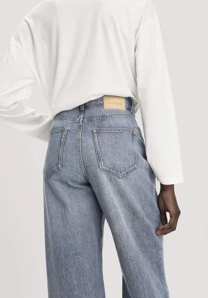 hessnatur hessnatur Jeans ALVA Wide Leg aus Bio-Baumwolle mit recycelter Baumwolle, Blue, – Produktbild 2 von 3