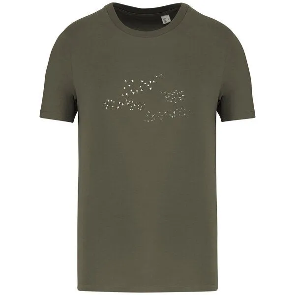 Greenspired Greenspired Basic Bio T-Shirt Skybirds Nr. 4 ( 155g/m²) XXS - 5 XL, Khaki, – Produktbild 1 von 1