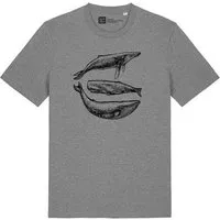 ilovemixtapes ilovemixtapes Unisex Bio T-Shirt – Three Whales Motiv, Mid heather grey (grau), – Produktbild 1 von 1