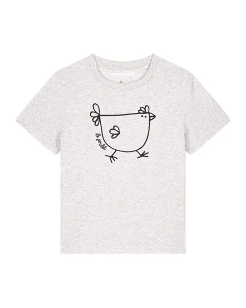 watapparel watapparel T-Shirt Frauen Le poulet - das Huhn, Cool heather grey, – Produktbild 1 von 4