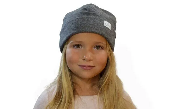 Lou-i Lou-i Kindermütze aus Baumwolle, Grau, – Produktbild 2 von 2