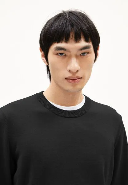 ARMEDANGELS ARMEDANGELS LOUKAA Herren Pullover aus Bio-Baumwolle, Black, – Produktbild 3 von 4
