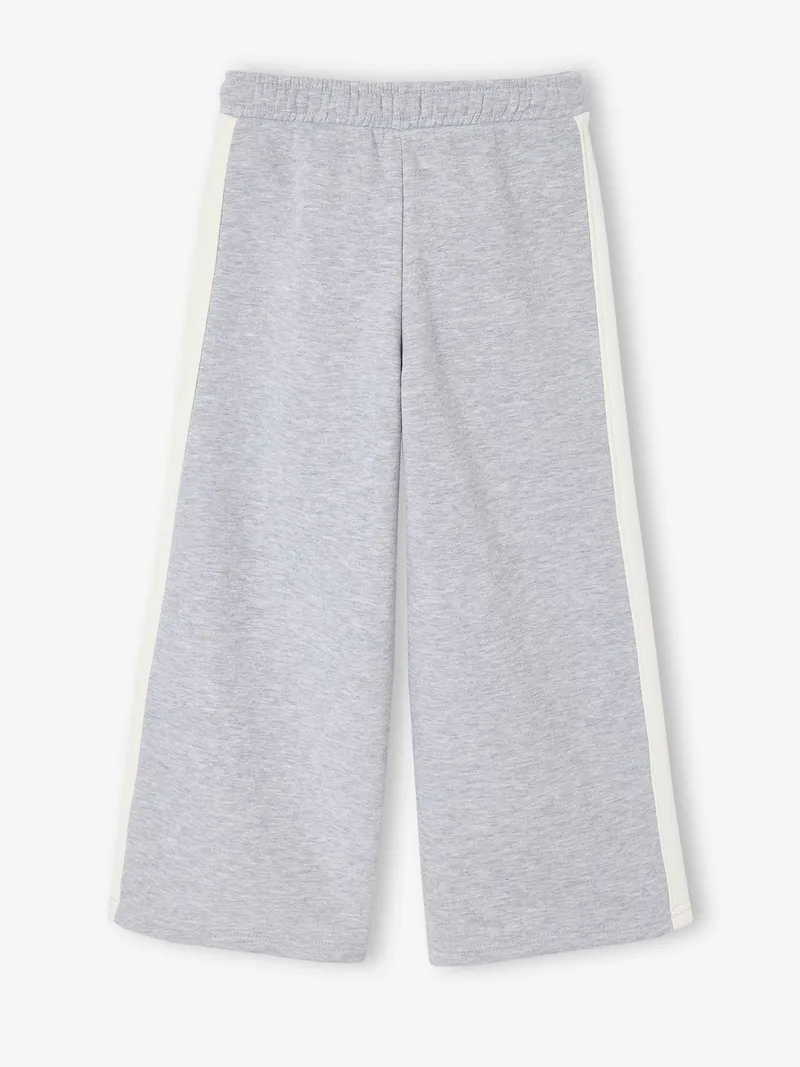 Vertbaudet Jogginghose Mädchen Sweatware, Grau meliert, – Produktbild 3 von 4