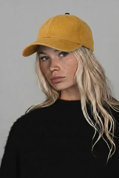 Lou-i Lou-i Cap Vintage Style Baumwolle, Gelb, – Produktbild 3 von 4