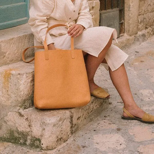 Marin et Marine Marin et Marine Leder Shopper Éternelle, Natural, – Produktbild 2 von 4