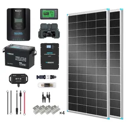 Renogy DE 2 kWh 400 W 12 V Solarpanelsystem mit Solarpanel, - Topcon-Solarmodul / 200Ah Core Mini Lithium Batterie / Pro 2000W HF Wechselrichter Ladegerät – Produktbild 1 von 1