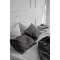 AmourLinen AmourLinen Kopfkissenbezug aus Leinen, Charcoal (schwarz), – Produktbild 1 von 1