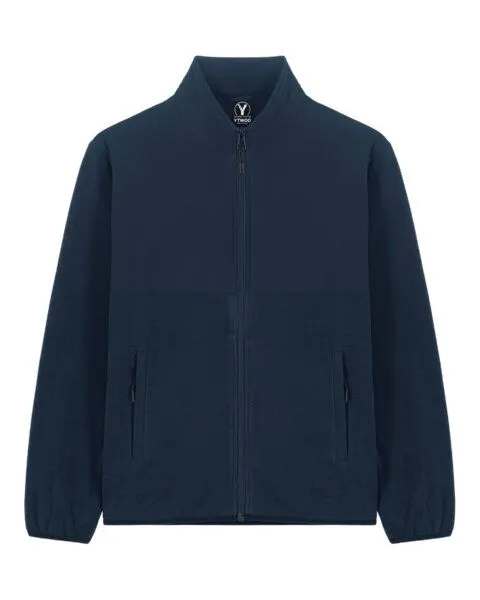 YTWOO YTWOO Basic Unisex Fleece Jacke aus 100% recyceltem Polyester, Navyblau, – Produktbild 1 von 3