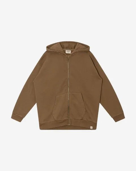MATONA Matona Kapuzen Sweatshirt | Zip Hoodie | aus Bio-Baumwolle | GOTS-zertifiziert, Cocoa, – Produktbild 3 von 3