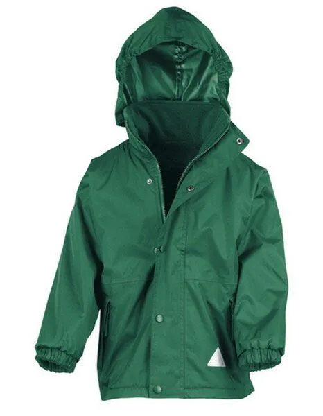 Result Genuine Recycled Result Genuine Recycled Kinder Junior Regenjacke Winterjacke Fleece gefüttert, Bottle green, – Produktbild 2 von 4