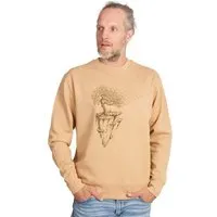 Life-Tree Life-Tree Sweater aus Biobaumwolle Fairwear Unisex "Maple Island" in Latte – Produktbild 2 von 4