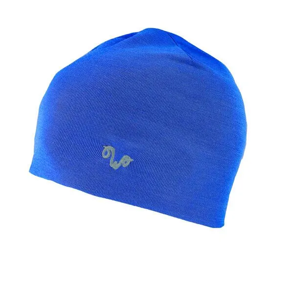 Woolona Woolona Beanie Mütze Merinowolle - 100% Merinowolle, Blau, – Produktbild 2 von 2