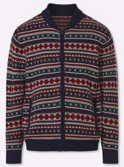 marco donati Strickjacke marine-gemustert – Produktbild 1 von 1