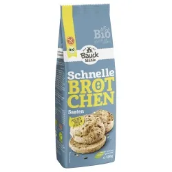 Bauckhof Bauckhof Schnelle-Brötchen-Backmischung mit Saaten, glutenfrei – Produktbild 1 von 1