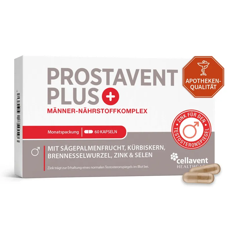 Cellavent Healthcare Prostata Komplex Kapseln - Prostavent PLUS 1 Monat – Produktbild 1 von 1