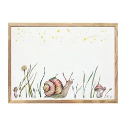 LIGARTI Kunstdruck »Sternengucker (Grashüpfer & Schnecke)« von LIGARTI | A4, A3 oder A2 | Wandbild | Poster | Kunst – Produktbild 1 von 1