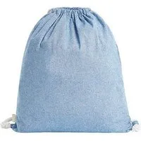 Halfar Halfar Turnbeutel Gymsac aus recycelter Baumwolle 38 x 42 cm Beutel Schuhbeutel, Blau, – Produktbild 1 von 1