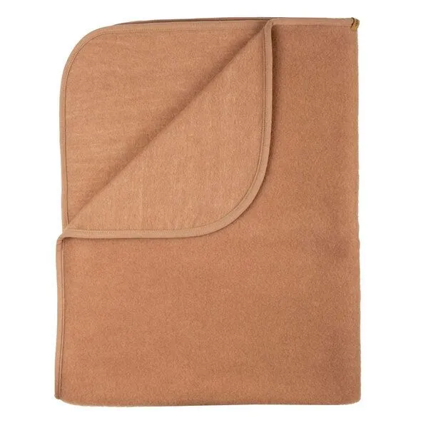 Pure pure by Bauer Pure pure by Bauer Baby Fleece Decke Schurwolle(kbT) Baumwolle (Bio), Dustyrose, – Produktbild 2 von 2