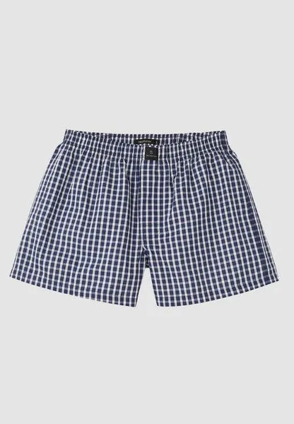 recolution Herren Boxershorts aus Bio-Baumwolle - AMARGO CHECK - recolution, Dark grey/ white (mehrfarbig), – Produktbild 1 von 4