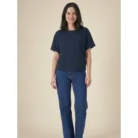Kultgut Kultgut Biofair & Vegan Oversize T-Shirt aus 100% feiner Biobaumwolle, Darkblue, – Produktbild 1 von 1