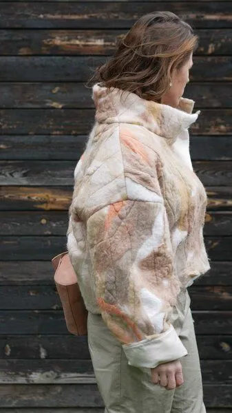 PANAPUFA PANAPUFA Bomberjacke aus Wolle ABSTRACT – Produktbild 3 von 7