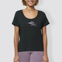 little kiwi little kiwi Damen T-Shirt, "Kiwi", Schwarz – Produktbild 1 von 1
