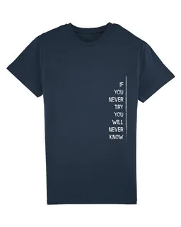 Human Family Human Family Herren Bio Sommer T-Shirt - Touch "If U try" in 3 Farben – Produktbild 1 von 1