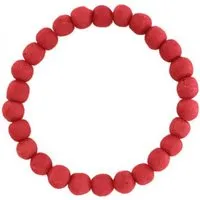 Global Mamas Global Mamas Armband mit Perlen aus Recycling Glas, Durchmesser ca. 7,5 cm, Rot, – Produktbild 1 von 1