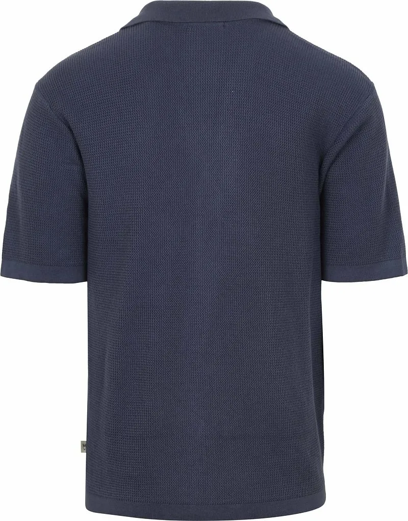 KnowledgeCotton Apparel KnowledgeCotton Apparel Knitted Top Dunkelblau - Größe L, Dunkelblau, – Produktbild 1 von 3