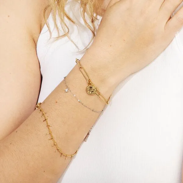 ELEKTROPULLI Armband in ca. 20x0.5cm (incl. 5cm Verlängerungskette) von Elektropulli, Gold, – Produktbild 3 von 3