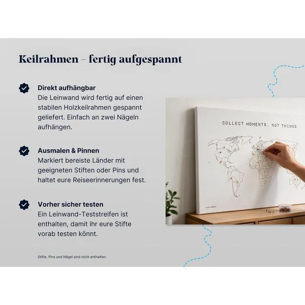 meine-weltkarte meine-weltkarte Die SCRATCH MAP Alternative - nachhaltig & handemade- Reiseweltkarte – Produktbild 7 von 7