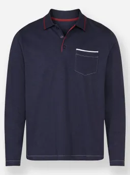 marco donati Langarm-Poloshirt – Produktbild 1 von 1