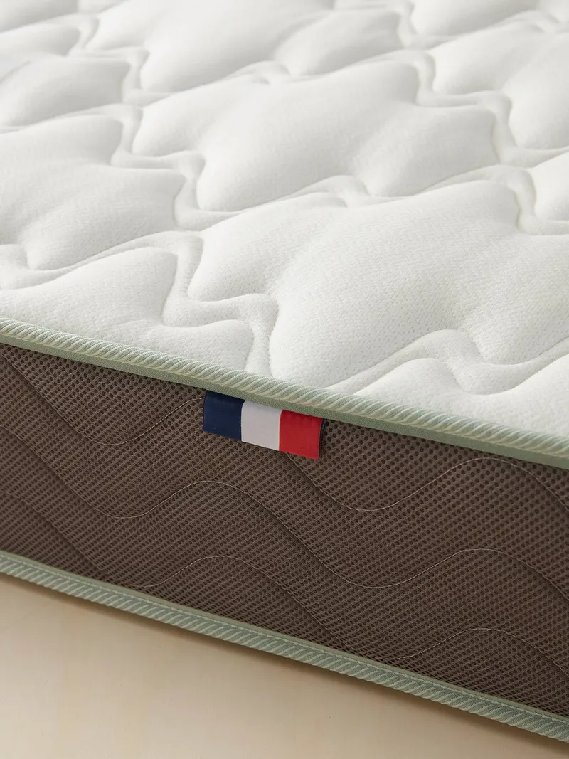 Vertbaudet Vertbaudet Kinder Matratze 140x190 cm mit thermoregulierender Passerelle-Ausrüstung, Weiß, – Produktbild 3 von 3