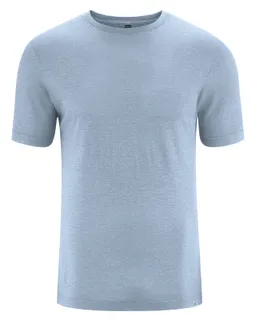 HempAge Hempage Herren vegan T-Shirt Slim Fit Rauchblau – Produktbild 1 von 1