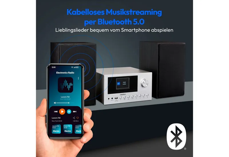 Medion Medion Micro-Audio-System MD85008 silber – Produktbild 4 von 8