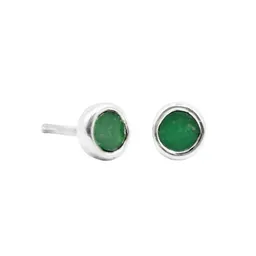 pakilia pakilia Ohrstecker "Redondo Verde Venturina" – Produktbild 1 von 1