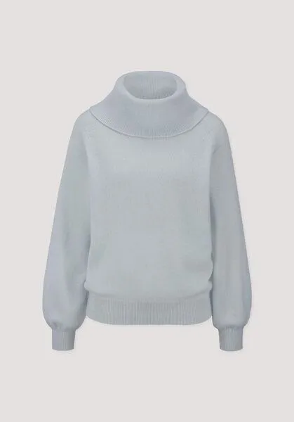 hessnatur hessnatur Strick-Pullover Relaxed aus Cashmere mit Recyclinganteil, Hellblau, – Produktbild 4 von 4