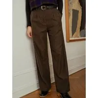 Rotholz Rotholz Flanell Pantalone aus Bio Baumwolle, Twill brown, – Produktbild 1 von 1