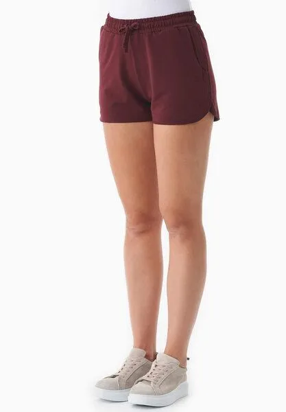 ORGANICATION ORGANICATION SANNDRA | Leichte Sweatshorts aus Bio-Baumwolle, Bordeaux, – Produktbild 3 von 4