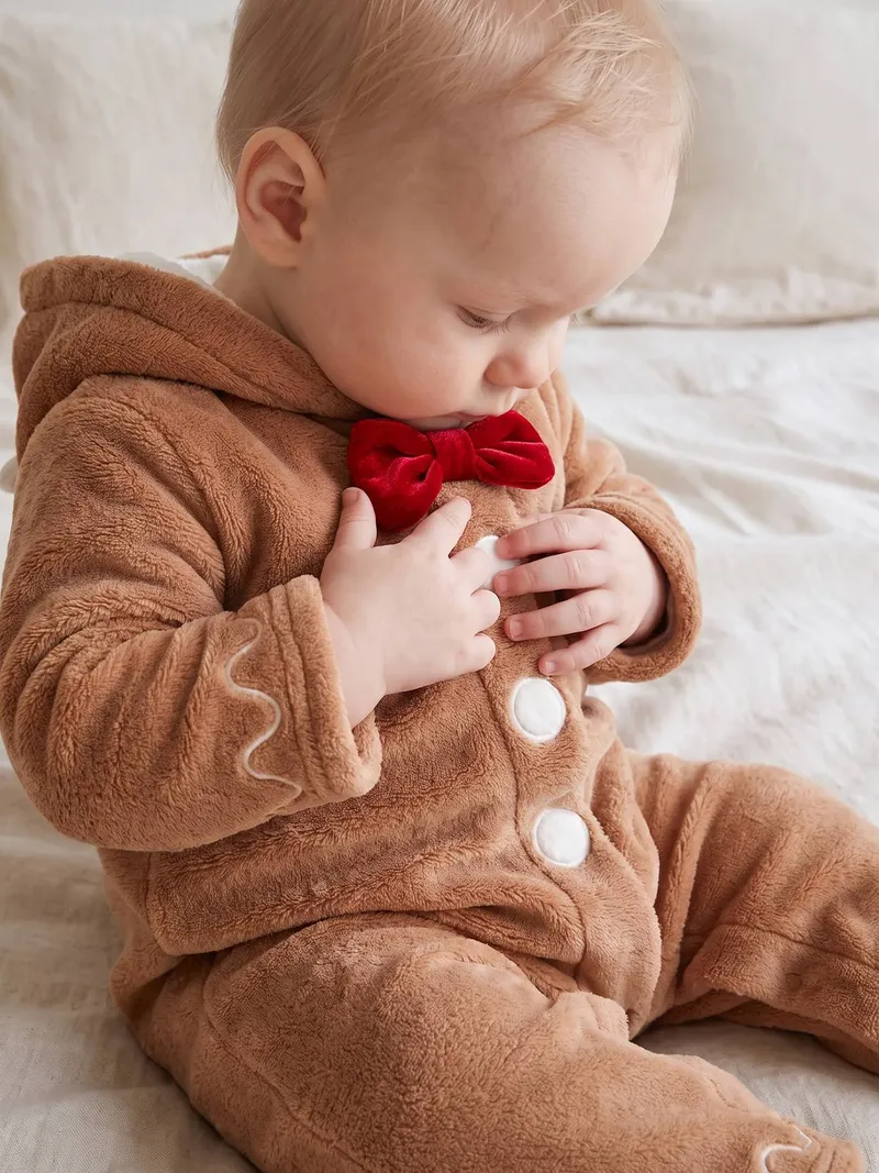 Vertbaudet Baby Lebkuchenmann-Kostüm, Beige, – Produktbild 4 von 4