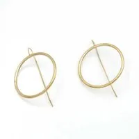 Bawa Hope Bawa Hope Messingohrring Hoop, long hook – Produktbild 1 von 1