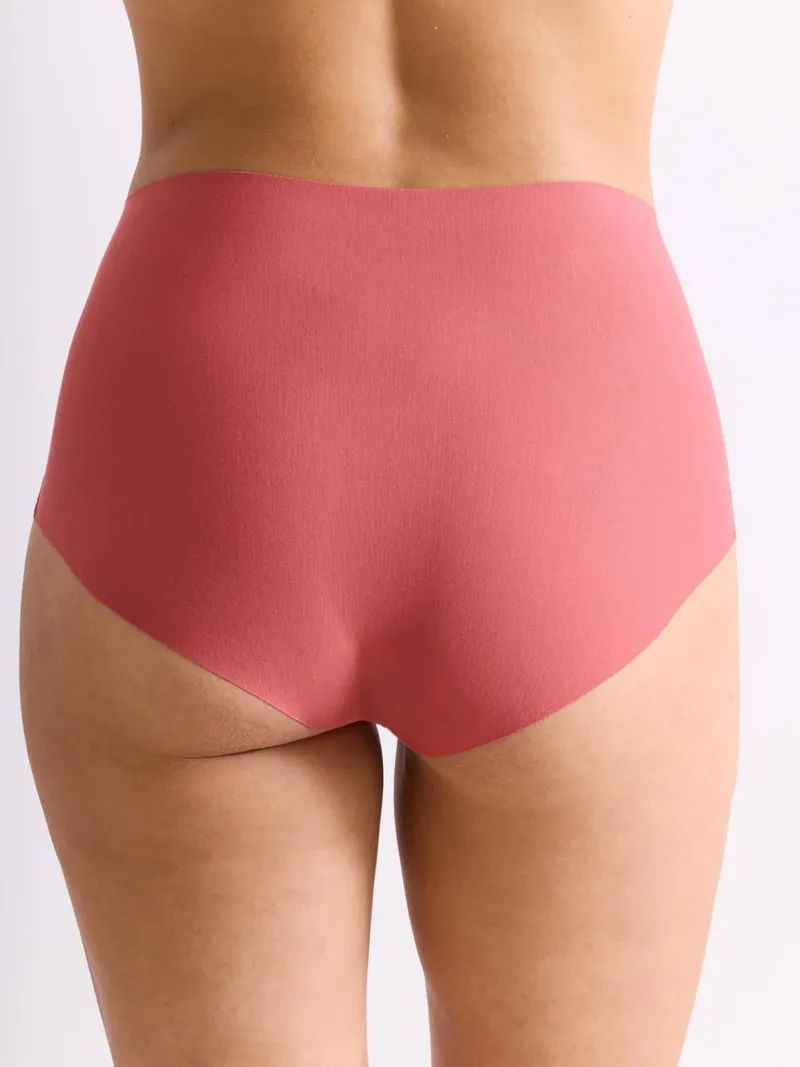 erlich textil erlich textil Light Touch High Waist Slip im 3er Pack aus weichem Modal, made in Europe, Rosenholz, – Produktbild 1 von 5