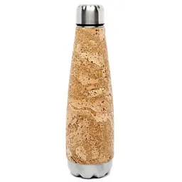 Kork-Deko Kork-Deko Trinkflasche aus Edelstahl mit Kork-Mantel, 600 ml – Produktbild 1 von 1